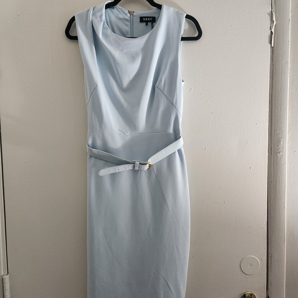 DKNY Light Blue Sleeveless Dress